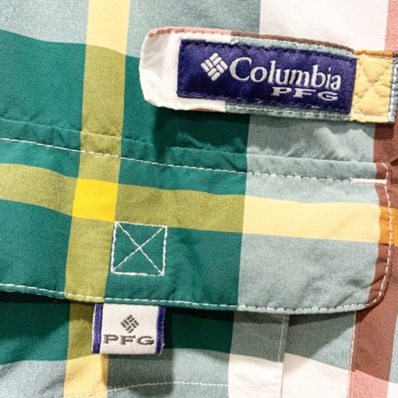Columbia PFG Super Bahama Plaid Short Sleeve Shirt - Picture 4 of 13